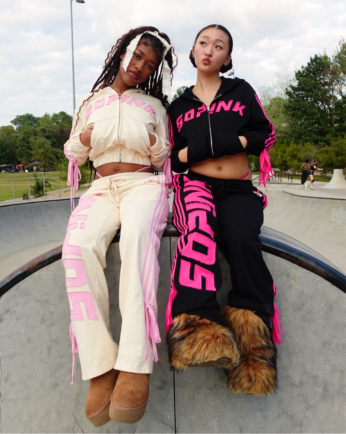 D!STRESSED BOW SWEATPANTS